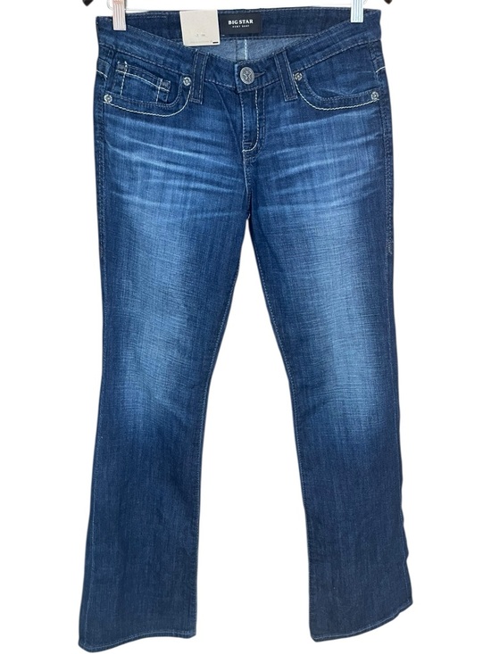 Big Star Remy Low Rise Boot Cut Jeans Blue - Picture 1 of 12